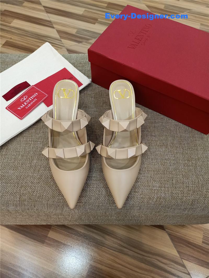 valentino LOGO bronzing sandals