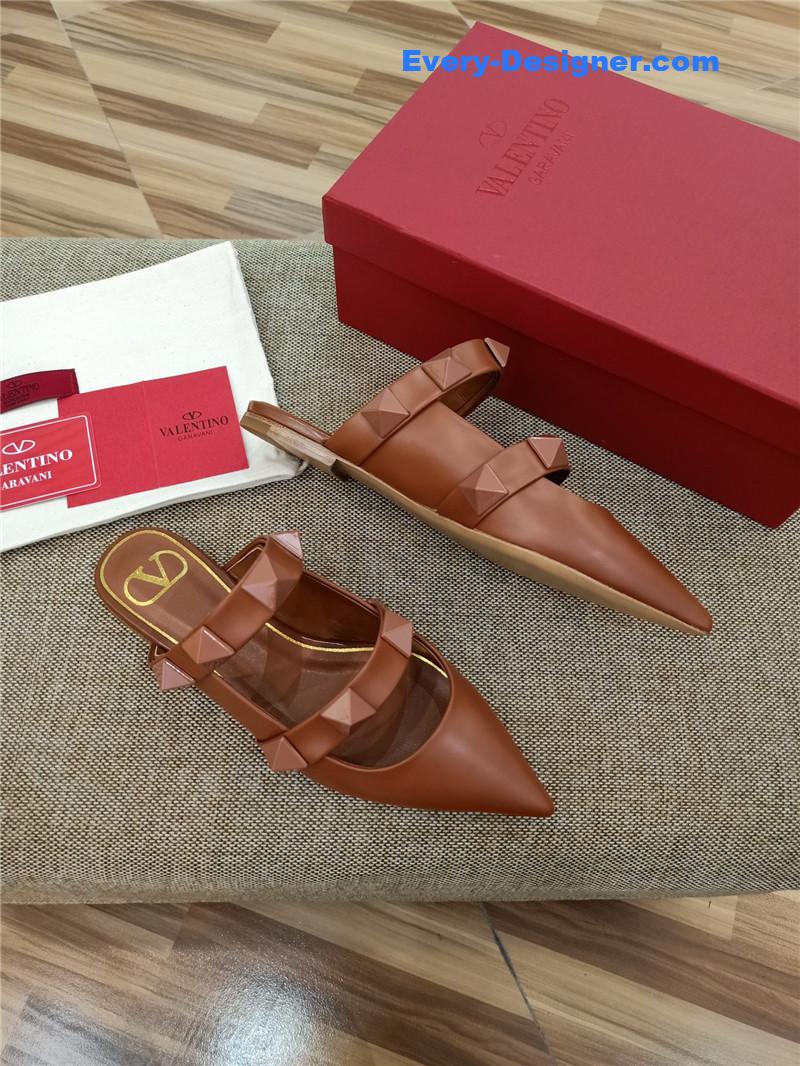 Va1e*ntin0 logo bronzing sandals