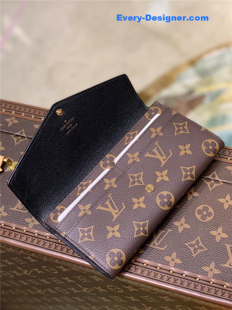 louis vuitton lv sarah wallet monogram