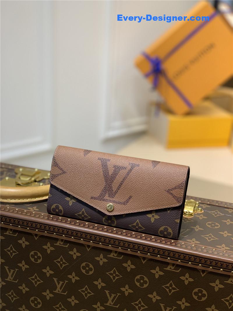 louis vuitton lv sarah wallet monogram