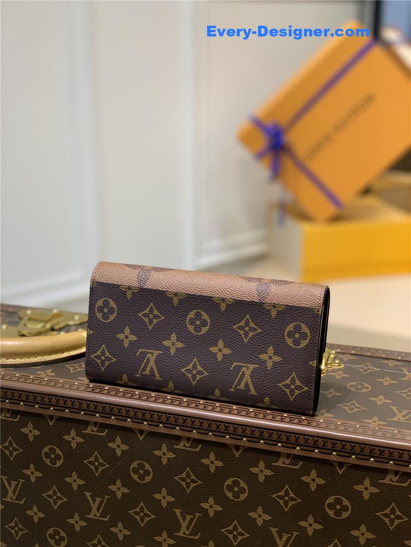 louis vuitton lv sarah wallet monogram