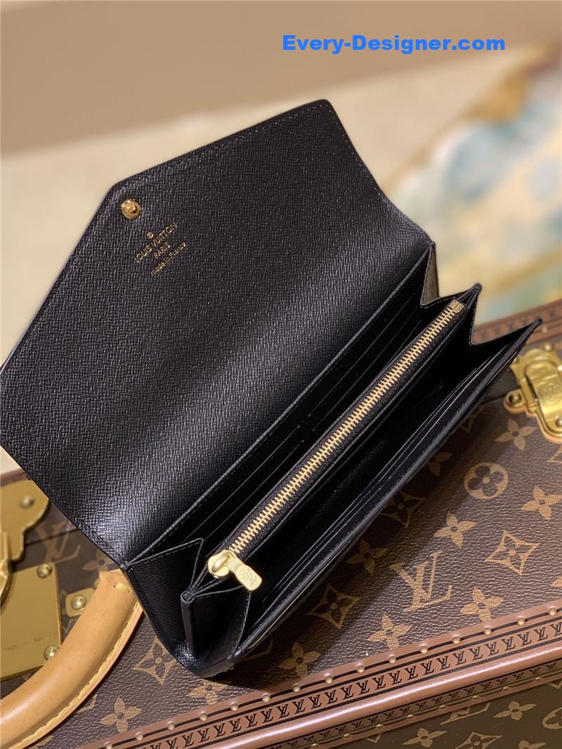 louis vuitton lv sarah wallet monogram