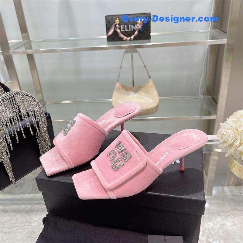 alexander wang rhinestone alphabet slippers