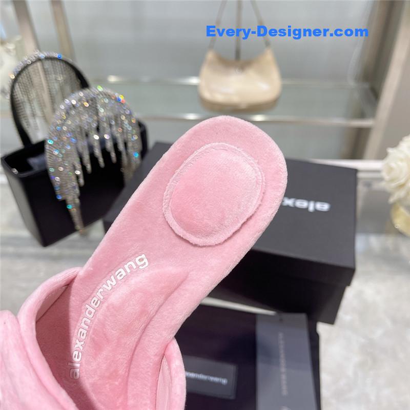 A1exa*der wang rhinestone alphabet slippers