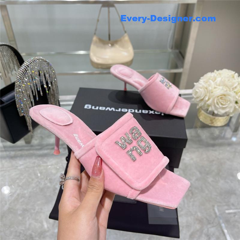 A1exa*der wang rhinestone alphabet slippers
