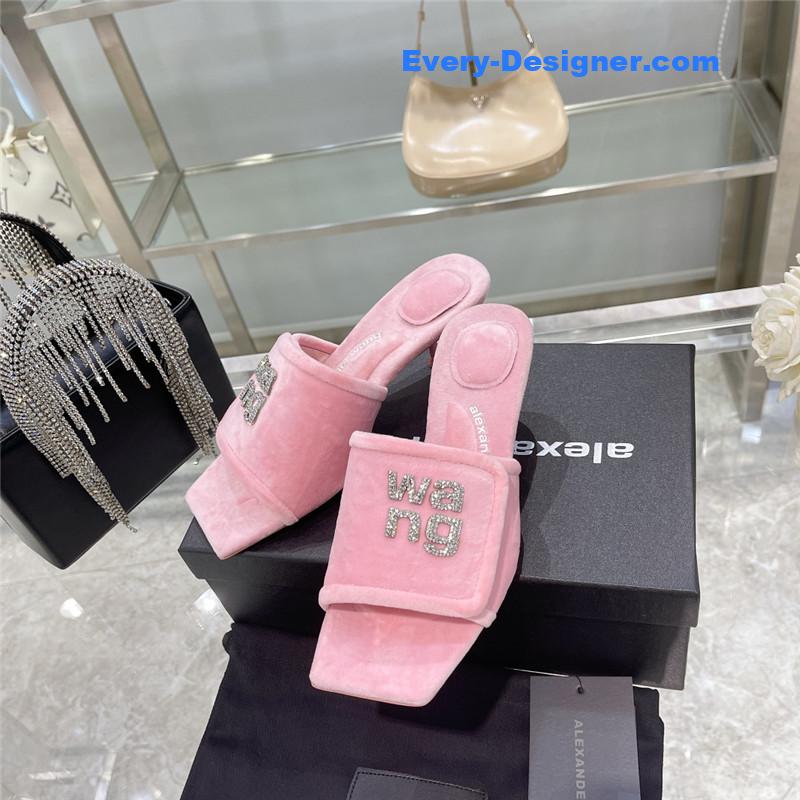 A1exa*der wang rhinestone alphabet slippers
