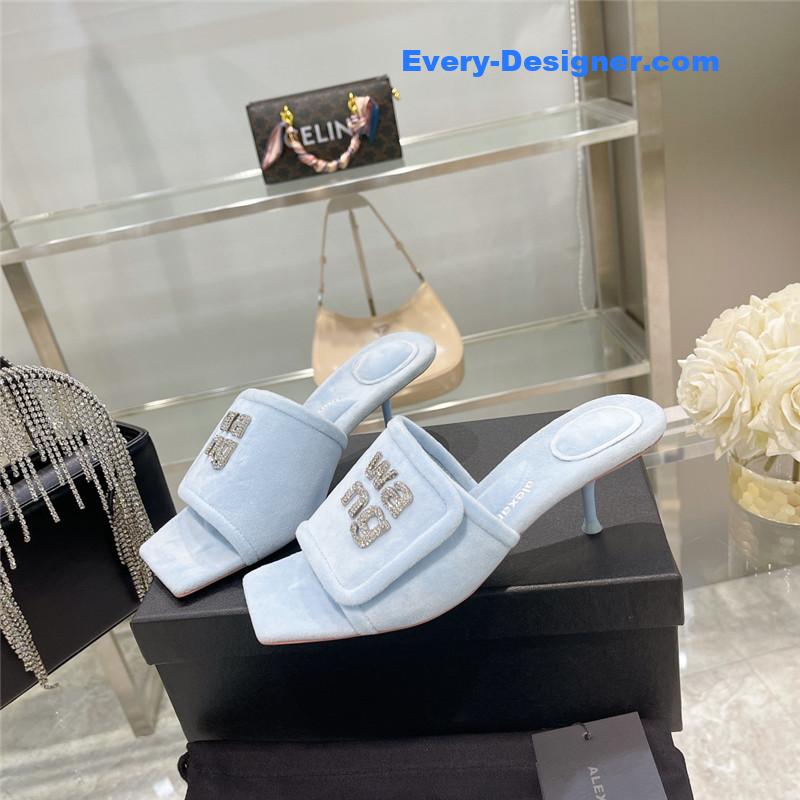 alexander wang rhinestone alphabet slippers