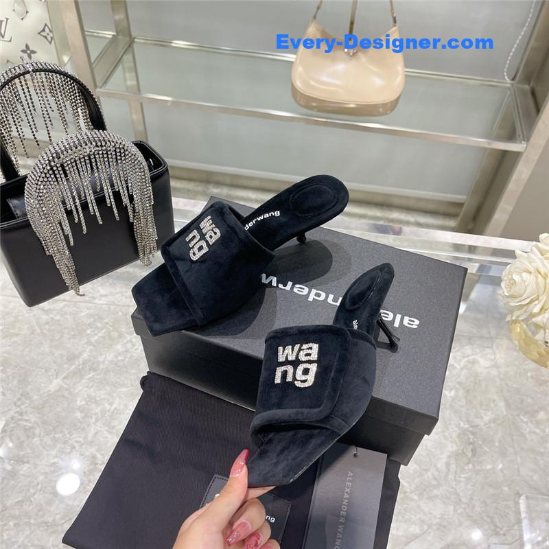 A1exa*der wang rhinestone alphabet slippers