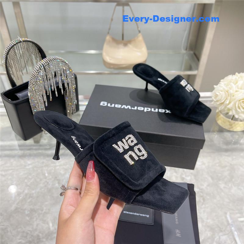 A1exa*der wang rhinestone alphabet slippers