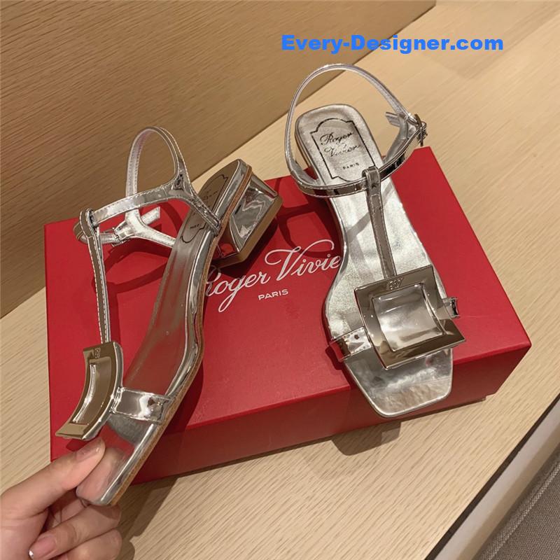Roger vivier square buckle sandals