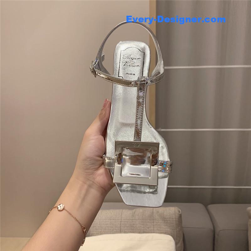 Roger vivier square buckle sandals