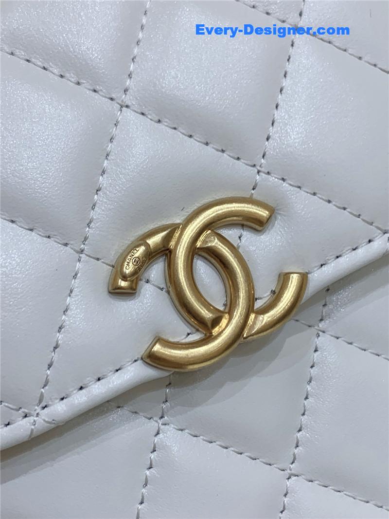 Chanel gold beads mobile phone bag