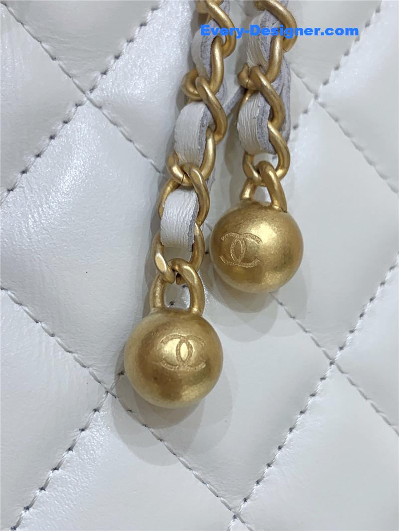 Chanel gold beads mobile phone bag