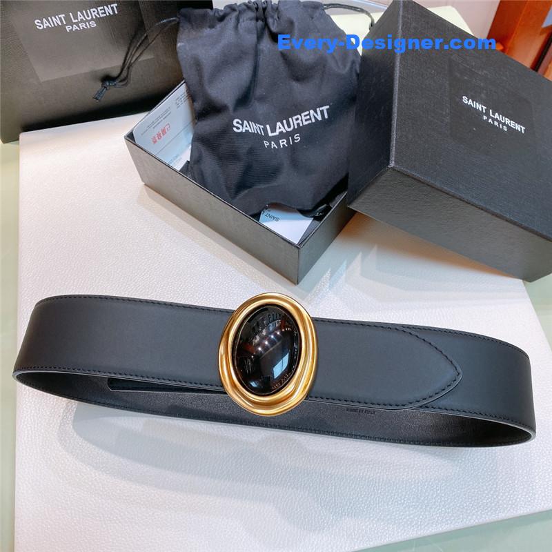 Y51 smooth round buckle belt