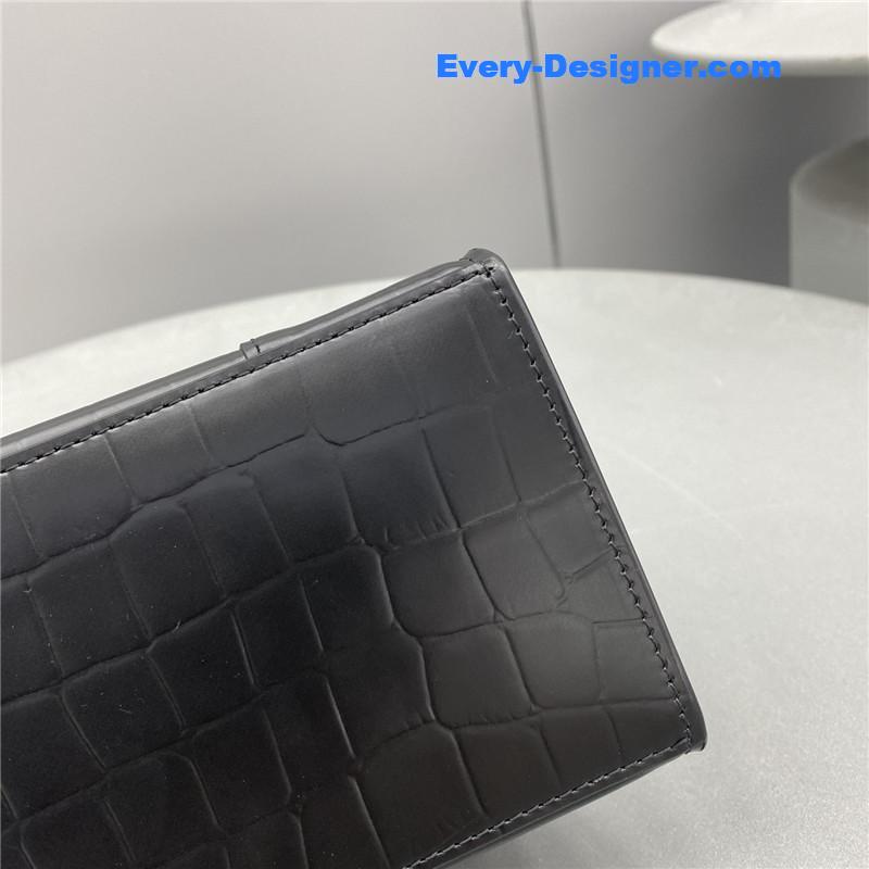 Ba1en*iaga hourglass bag black