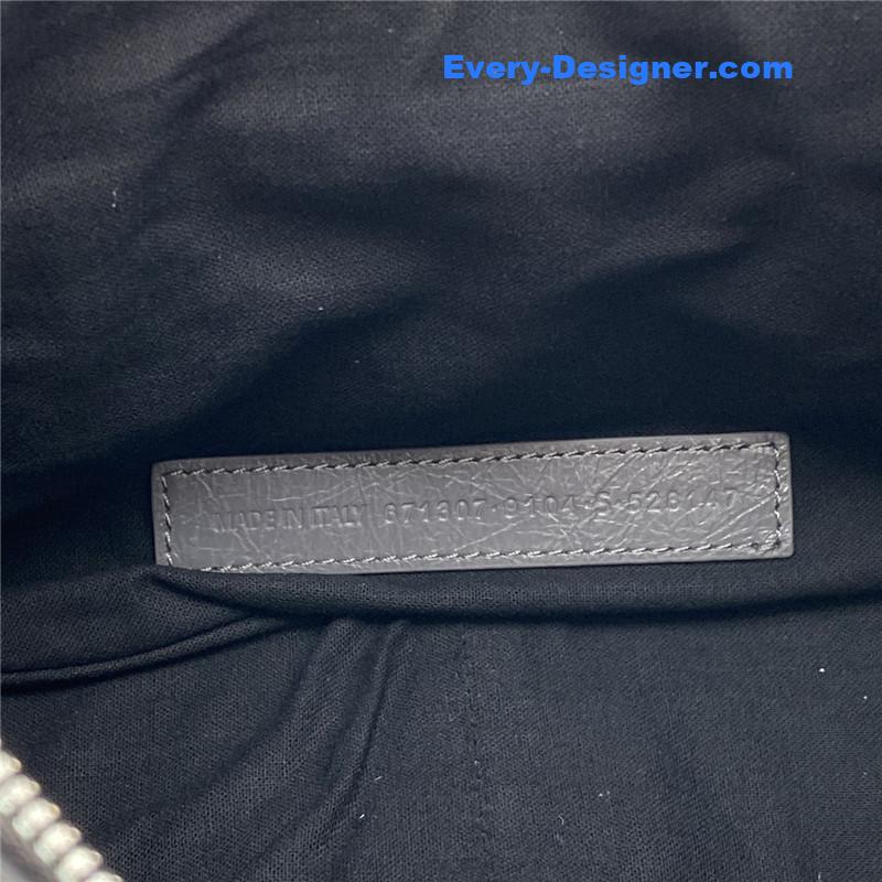 Ba1en*iaga le cagole leather shoulder bag