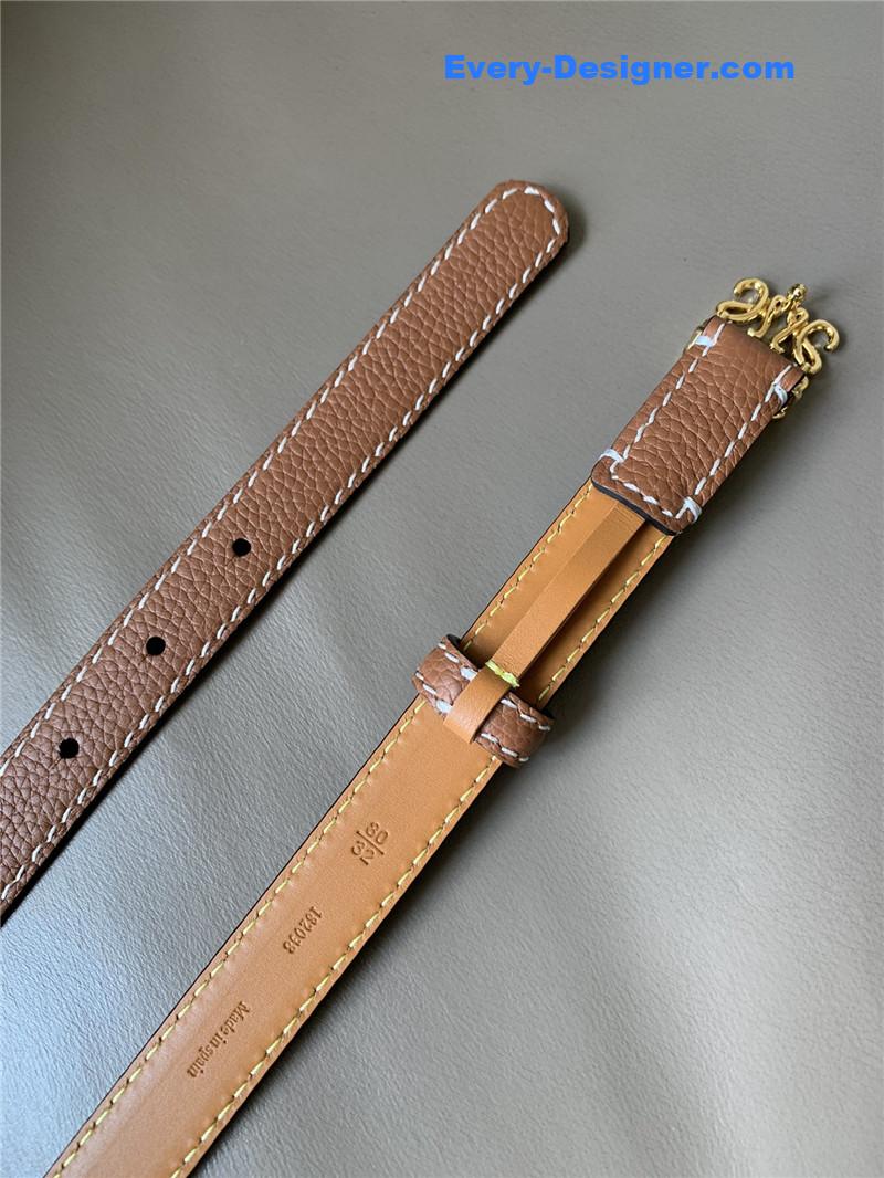 L0ew* palladium metal anagram buckle belt