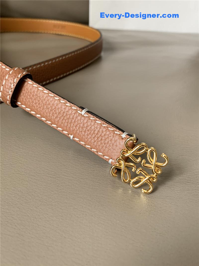 L0ew* palladium metal anagram buckle belt