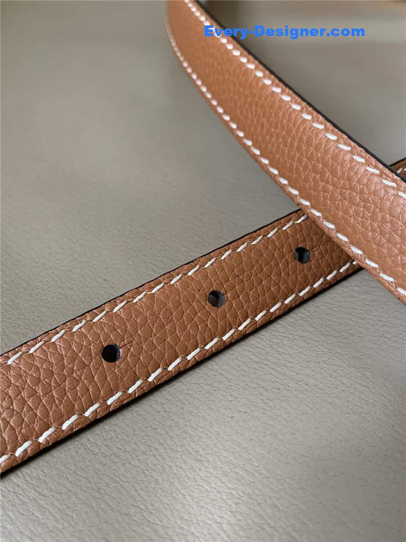 L0ew* palladium metal anagram buckle belt