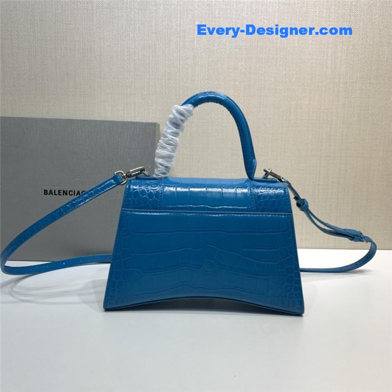 Ba1en*iaga hourglass bag crocodile