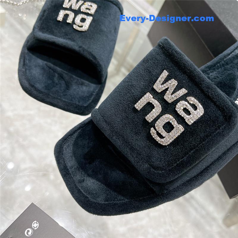 A1exa*der wang rhinestone alphabet slippers