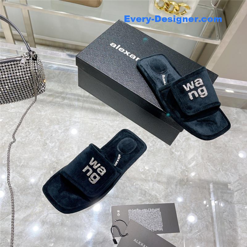 A1exa*der wang rhinestone alphabet slippers