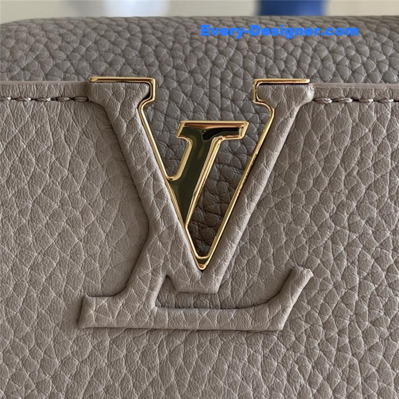 louis vuitton lv capucines mini bag grey