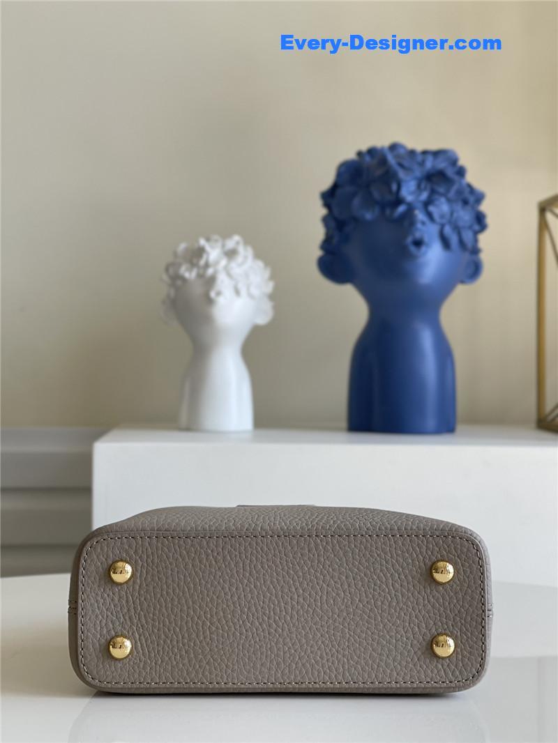 louis vuitton lv capucines mini bag grey