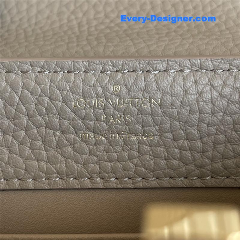 louis vuitton lv capucines mini bag grey