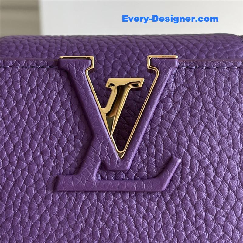 louis vuitton lv capucines mini bag purple