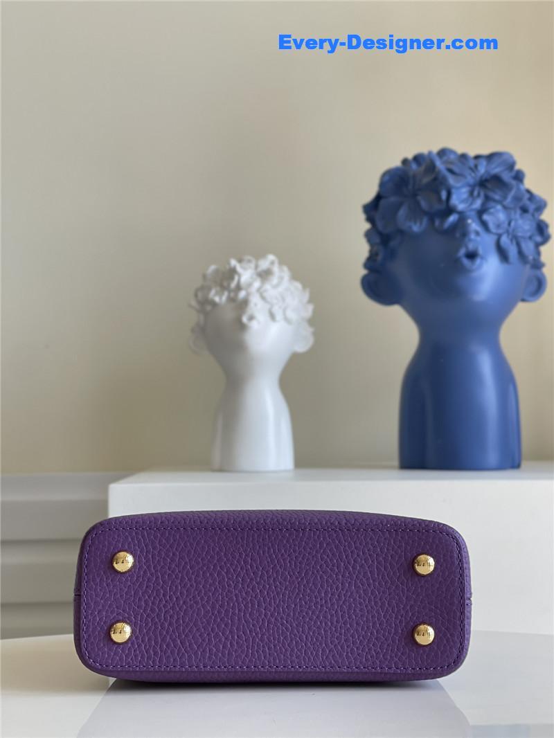 louis vuitton lv capucines mini bag purple