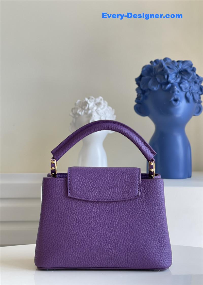 louis vuitton lv capucines mini bag purple