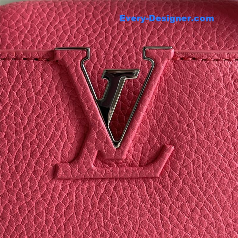 louis vuitton lv capucines mini bag red