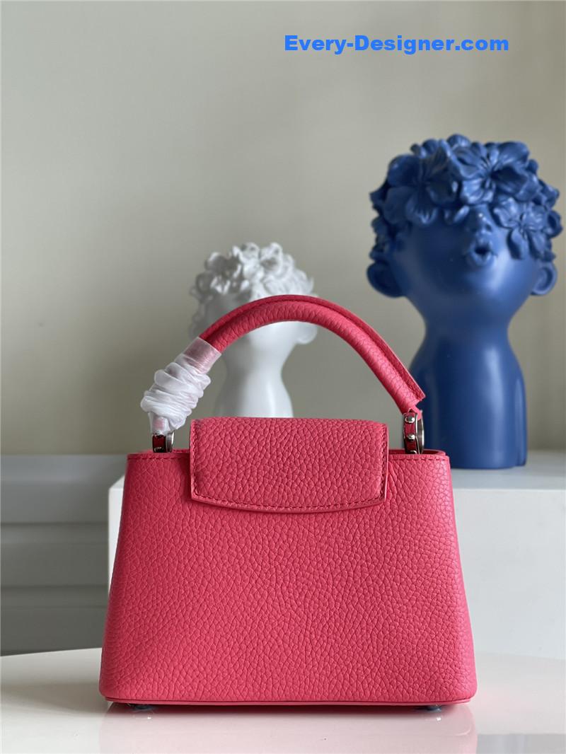 louis vuitton lv capucines mini bag red