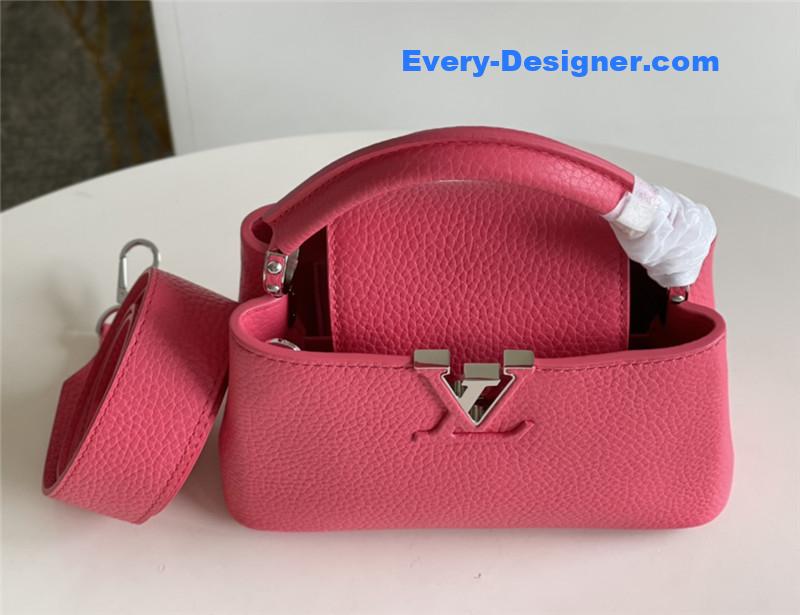 louis vuitton lv capucines mini bag red