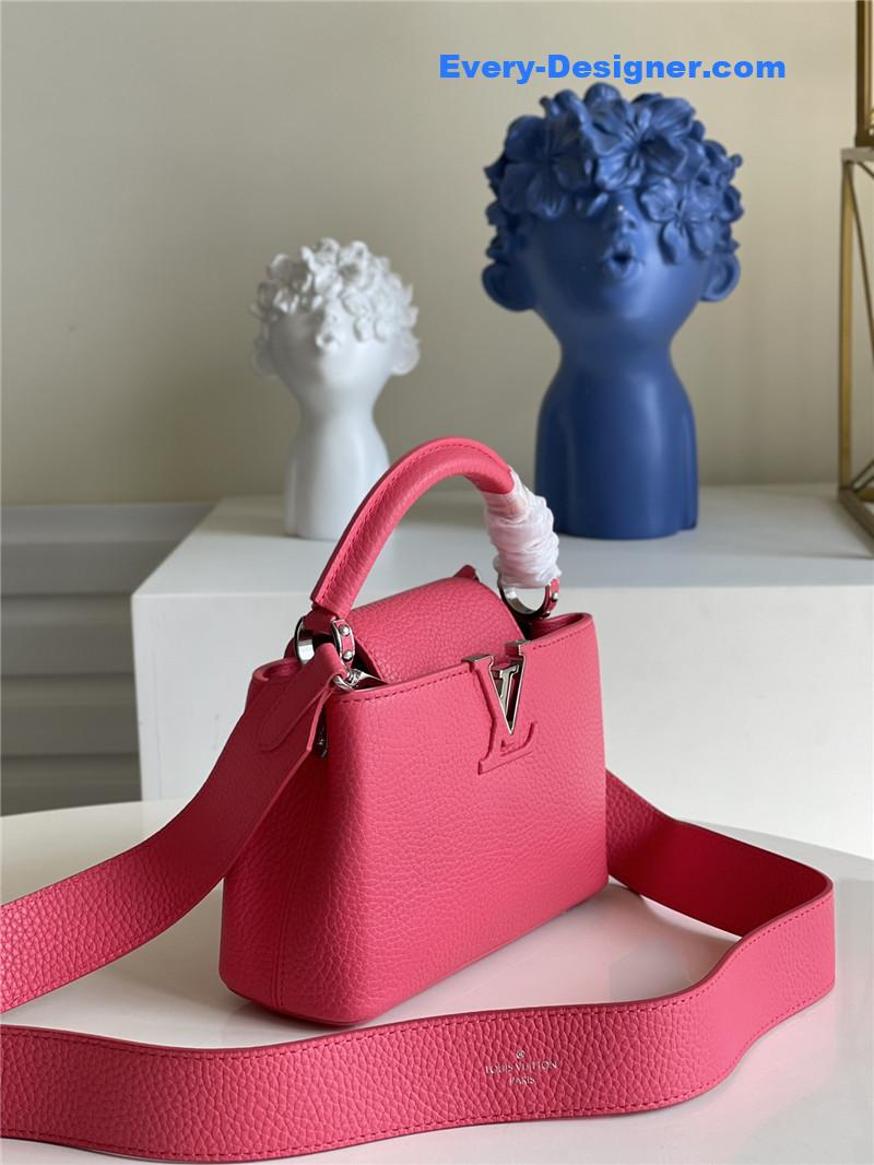 louis vuitton lv capucines mini bag red