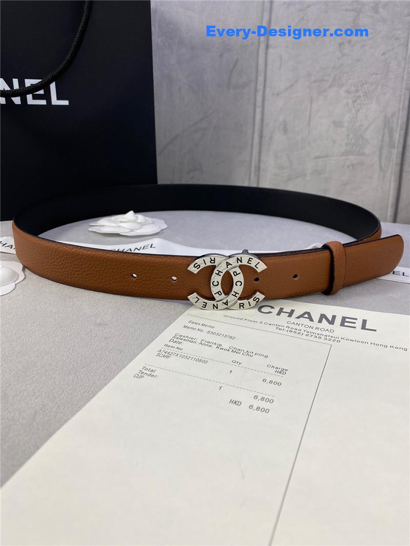 Chanel logo classic belt