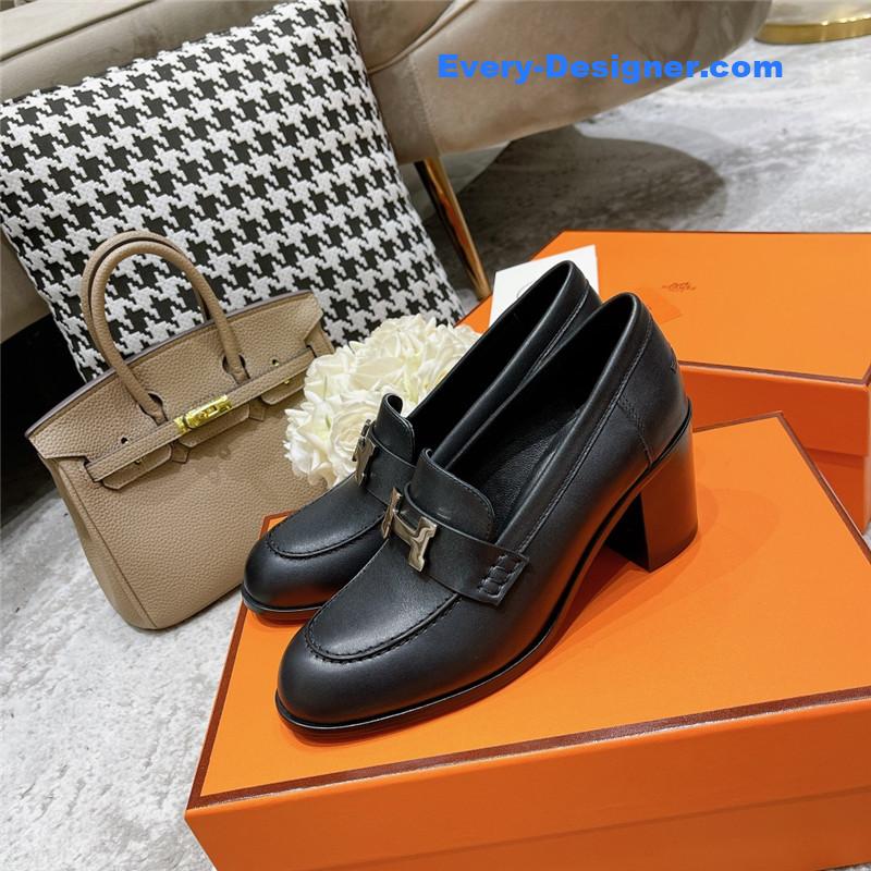 H**me5 dauphine mid heel mules