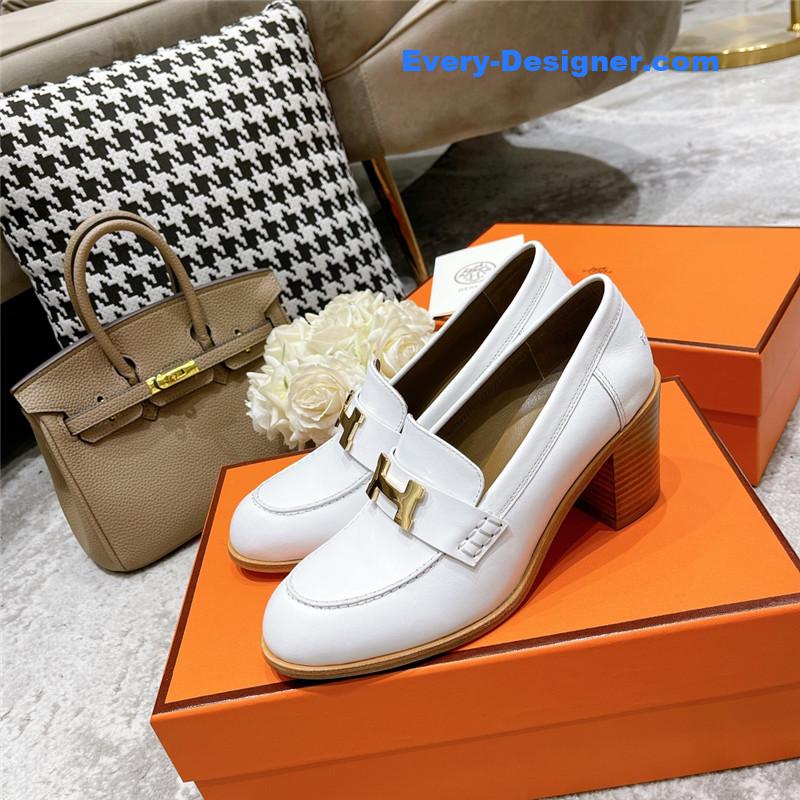 hermes dauphine mid heel mules