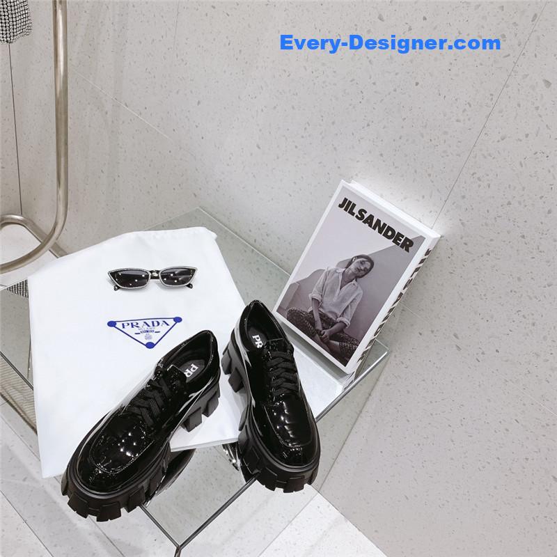 prada lace up loafers