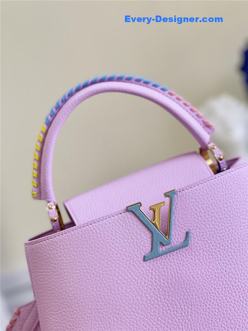 louis vuitton lv capucines mm taurillon leather bag
