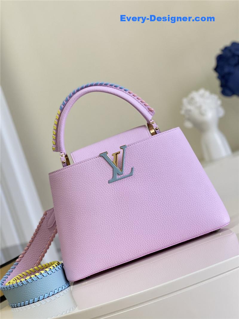 louis vuitton lv capucines mm taurillon leather bag