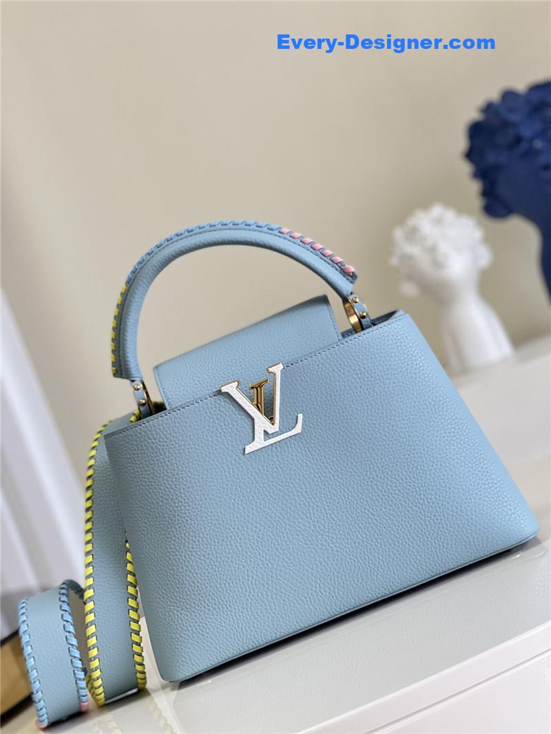 louis vuitton lv capucines mm taurillon leather bag