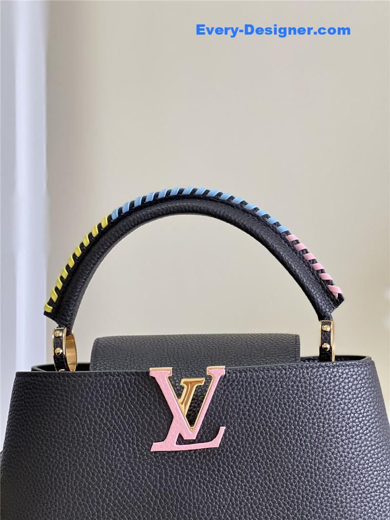 louis vuitton lv capucines mm taurillon leather bag