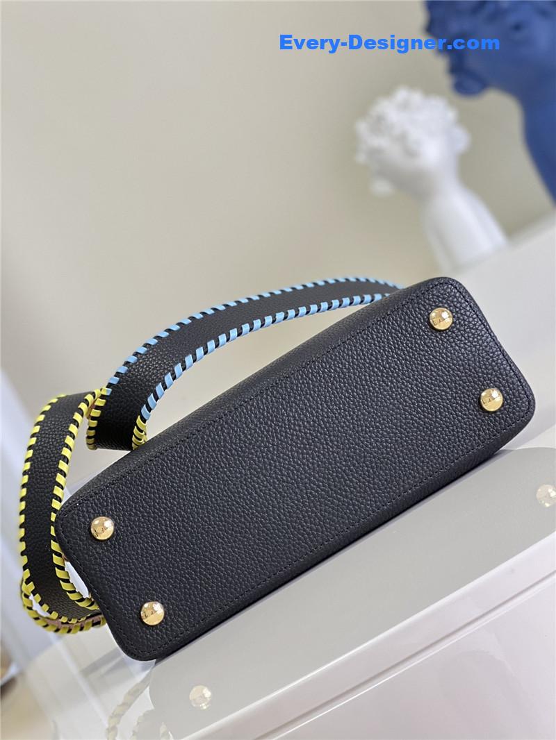 louis vuitton lv capucines mm taurillon leather bag