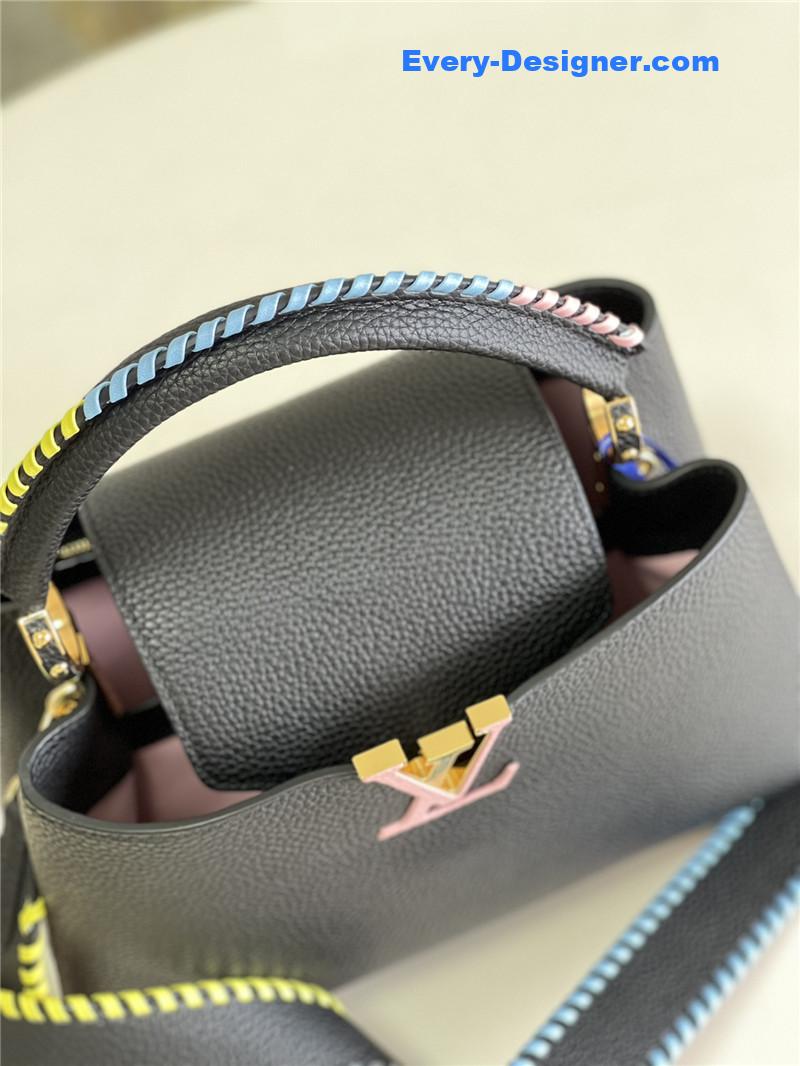 louis vuitton lv capucines mm taurillon leather bag