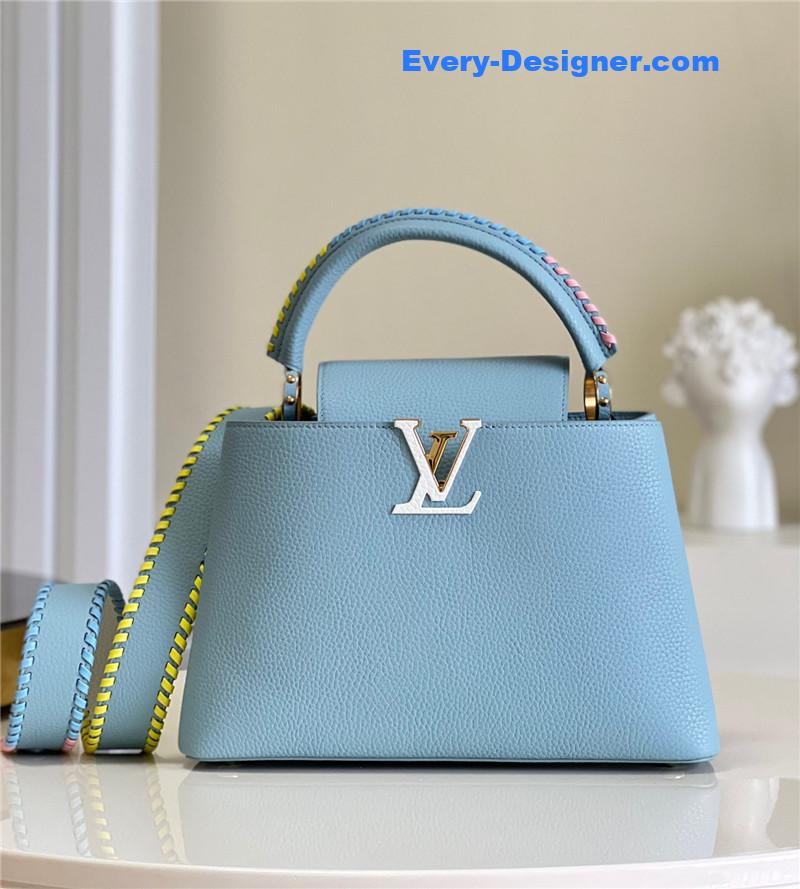 louis vuitton lv capucines mm taurillon leather bag