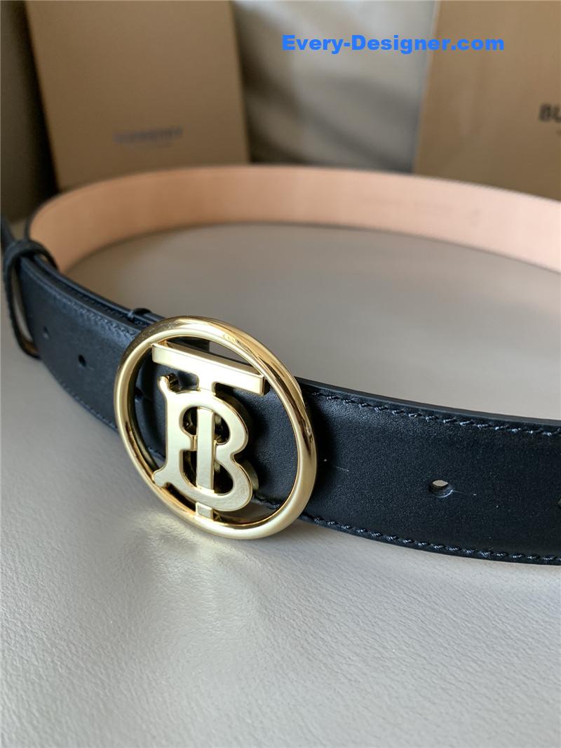 burberry B buckle belt