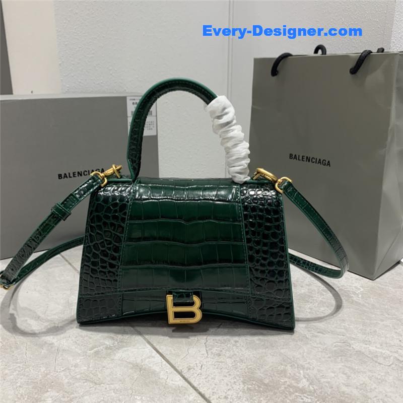 balenciaga hourglass bag crocodile small