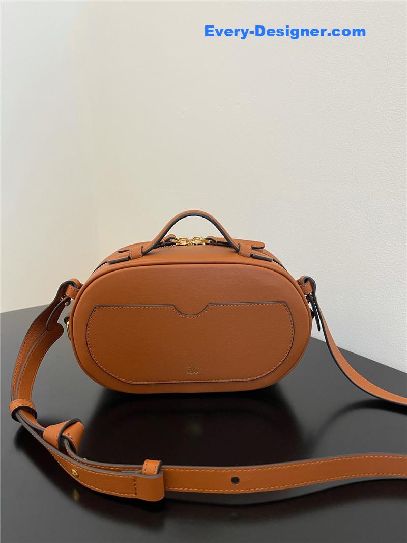 F**di logo suede camera bag